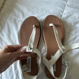 Steve Madden White Sandals